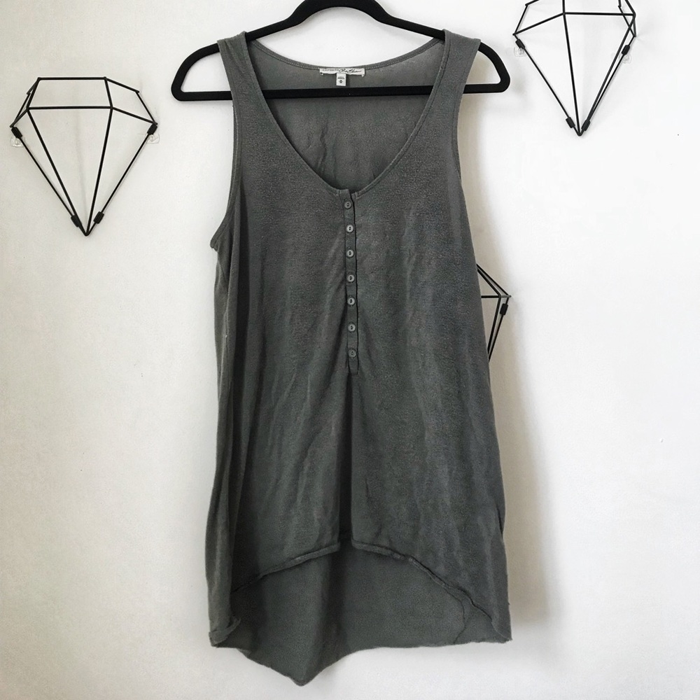 Army Green Express One Eleven Henley Tank